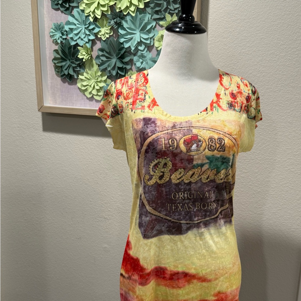 Buc-ees Beaver Texas Born Women's Short Sleeve Tee - Multicolor